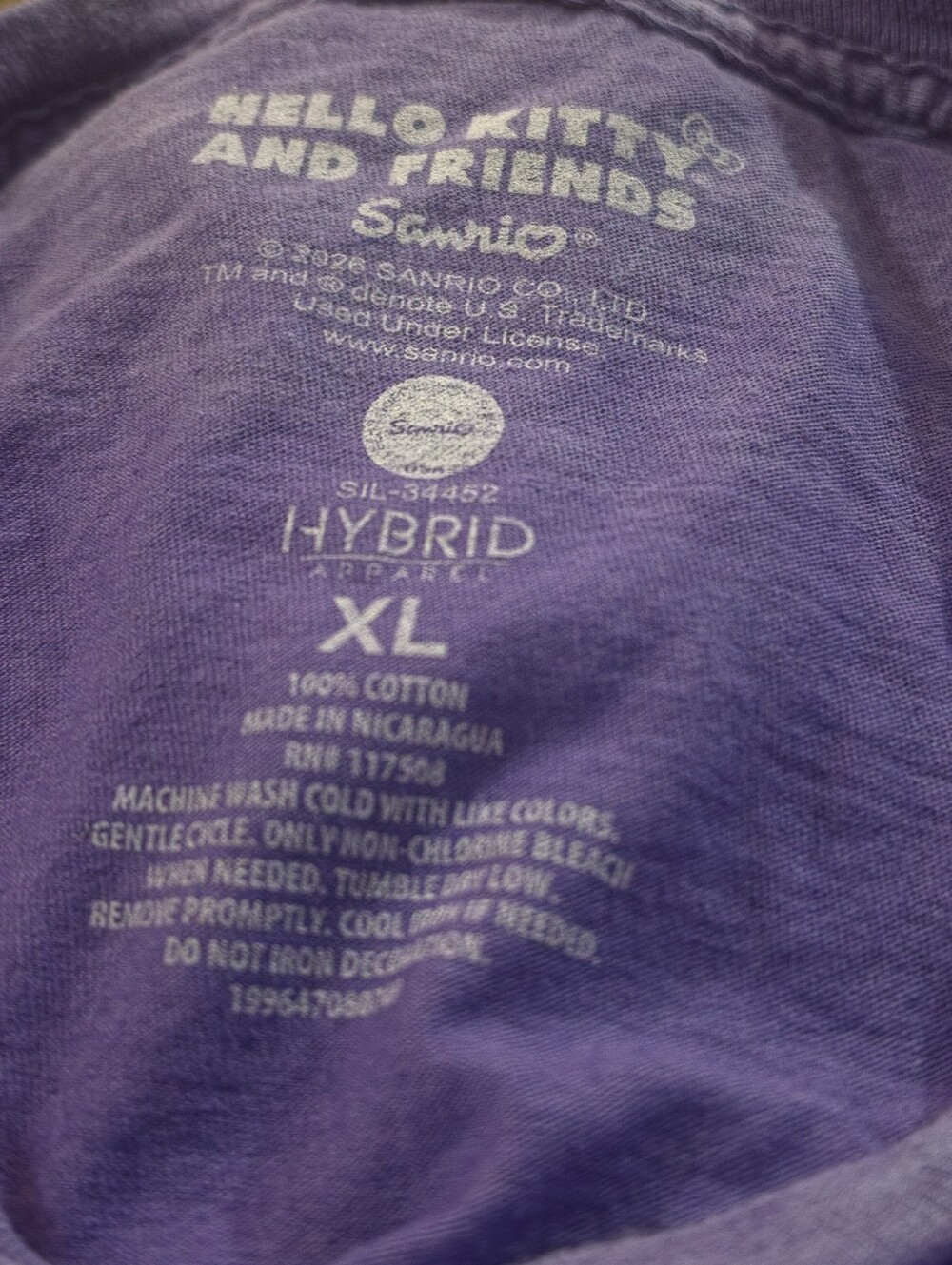 Hello Kitty and Friends Purple Women Graphic Tee - Picture 9 of 9